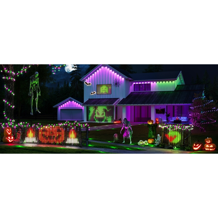 Govee - LED RGBIC Εξωτερικό φωτεινό πλέγμα 143x85cm Wi-Fi Matter IP65