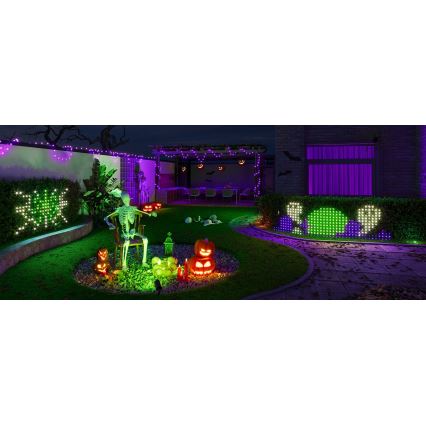 Govee - LED RGBIC Εξωτερικό φωτεινό πλέγμα 143x85cm Wi-Fi Matter IP65