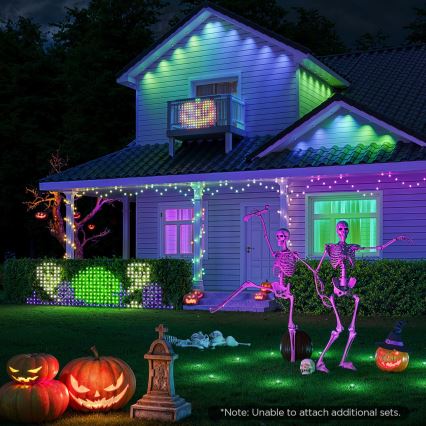 Govee - LED RGBIC Εξωτερικό φωτεινό πλέγμα 143x85cm Wi-Fi Matter IP65