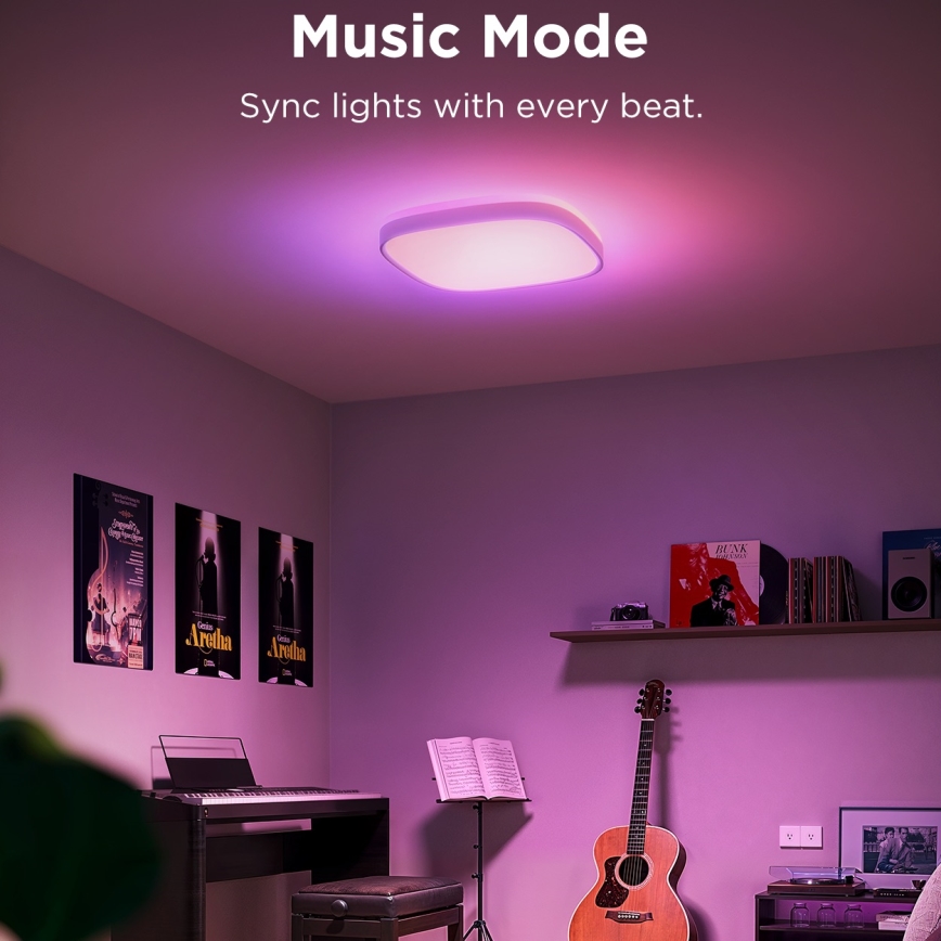 Govee - LED RGBIC Φωτιστικό οροφής dimming LED/24W/230V 2700-6500K Wi-Fi