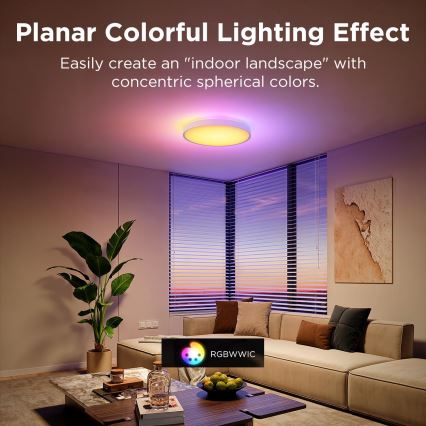 Govee - LED RGBIC Φωτιστικό οροφής dimming LED/49W/230V 2700-6500K Wi-Fi