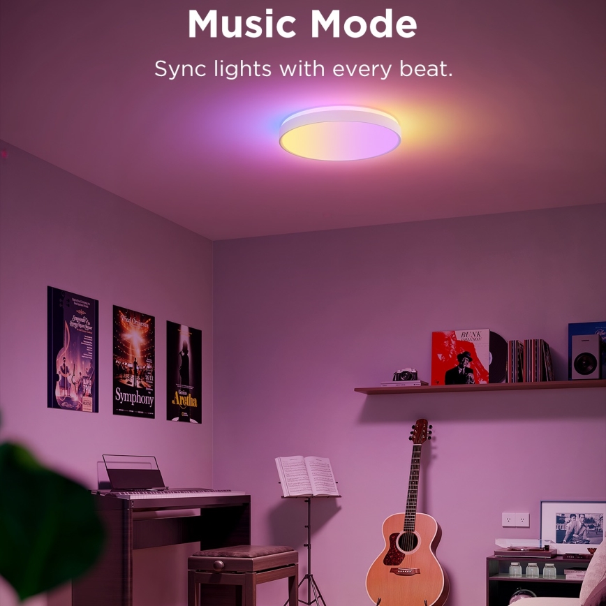 Govee - LED RGBIC Φωτιστικό οροφής dimming LED/49W/230V 2700-6500K Wi-Fi