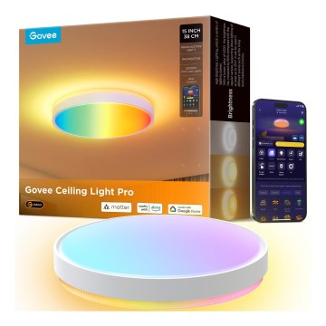 Govee - LED RGBIC Φωτιστικό οροφής dimming LED/49W/230V 2700-6500K Wi-Fi διάμετρος 38 cm