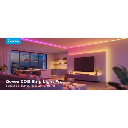 Govee - LED RGBICW Dimmable ταινία COB 3780 diodes 3m Wi-Fi Matter