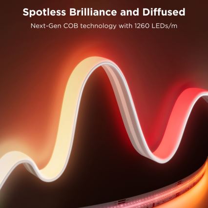 Govee - LED RGBICW Dimmable ταινία COB 3780 diodes 3m Wi-Fi Matter