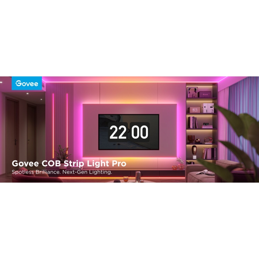 Govee - LED RGBICW Dimmable ταινία COB 3780 diodes 3m Wi-Fi Matter