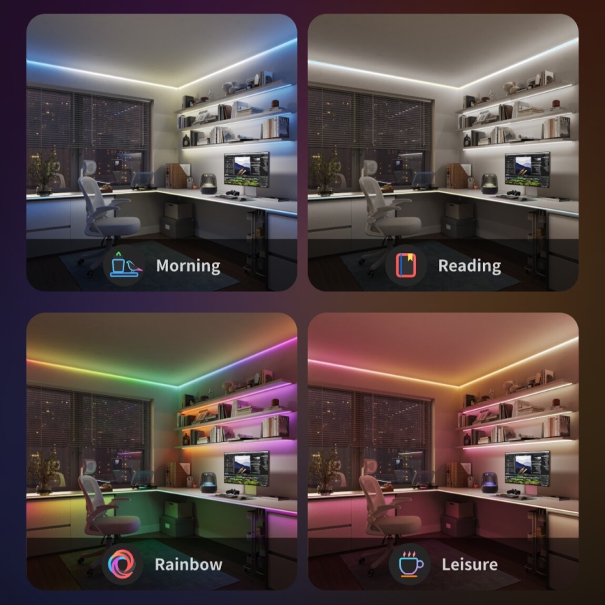 Govee - LED RGBICW Dimmable ταινία COB 3780 diodes 3m Wi-Fi Matter