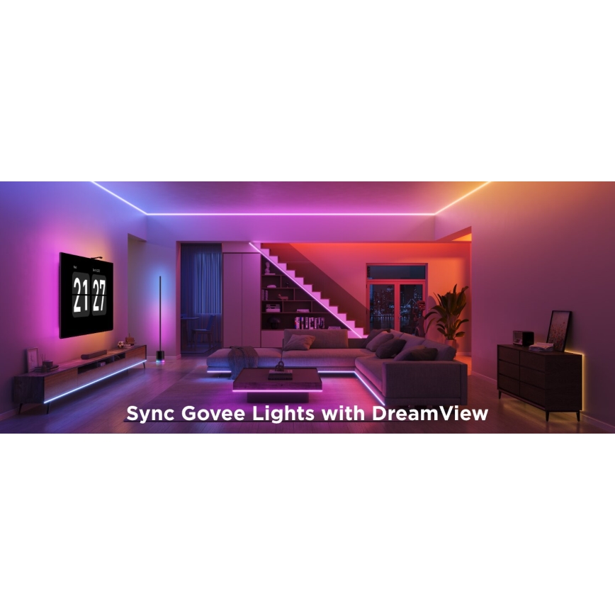 Govee - LED RGBICW Dimmable ταινία COB 3780 diodes 3m Wi-Fi Matter