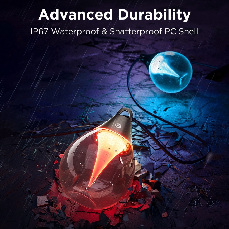 Govee - LED RGBICW Dimming Εξωτερικού χώρου διακοσμητικά λαμπάκια LED/24W/230V IP67 2700-6500K Wi-Fi