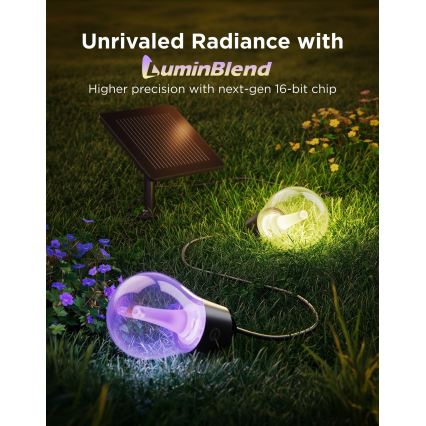 Govee - LED RGBICW Ηλιακή γιρλάντα 8xLED/6W/5V Wi-Fi Matter IP67