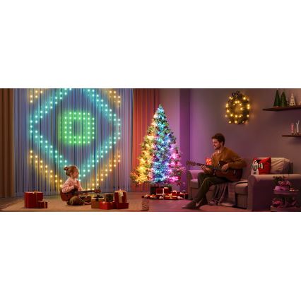 Govee - LED RGBICW Εξωτερικού χώρου Χριστουγεννιάτικα λαμπάκια 2700-6500K 20m Wi-Fi Matter IP66