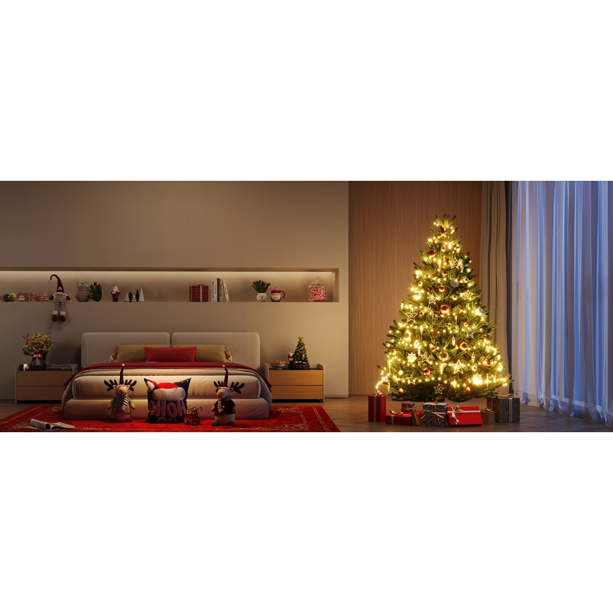 Govee - LED RGBICW Εξωτερικού χώρου Χριστουγεννιάτικα λαμπάκια 2700-6500K 20m Wi-Fi Matter IP66