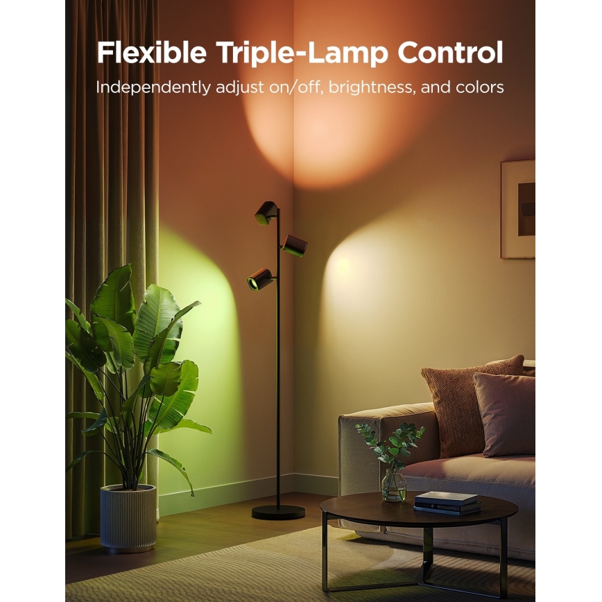 Govee - LED RGBICWW Ρυθμιζόμενη επιδαπέδια λάμπα TREE MATTER LED/48W/230V Wi-Fi