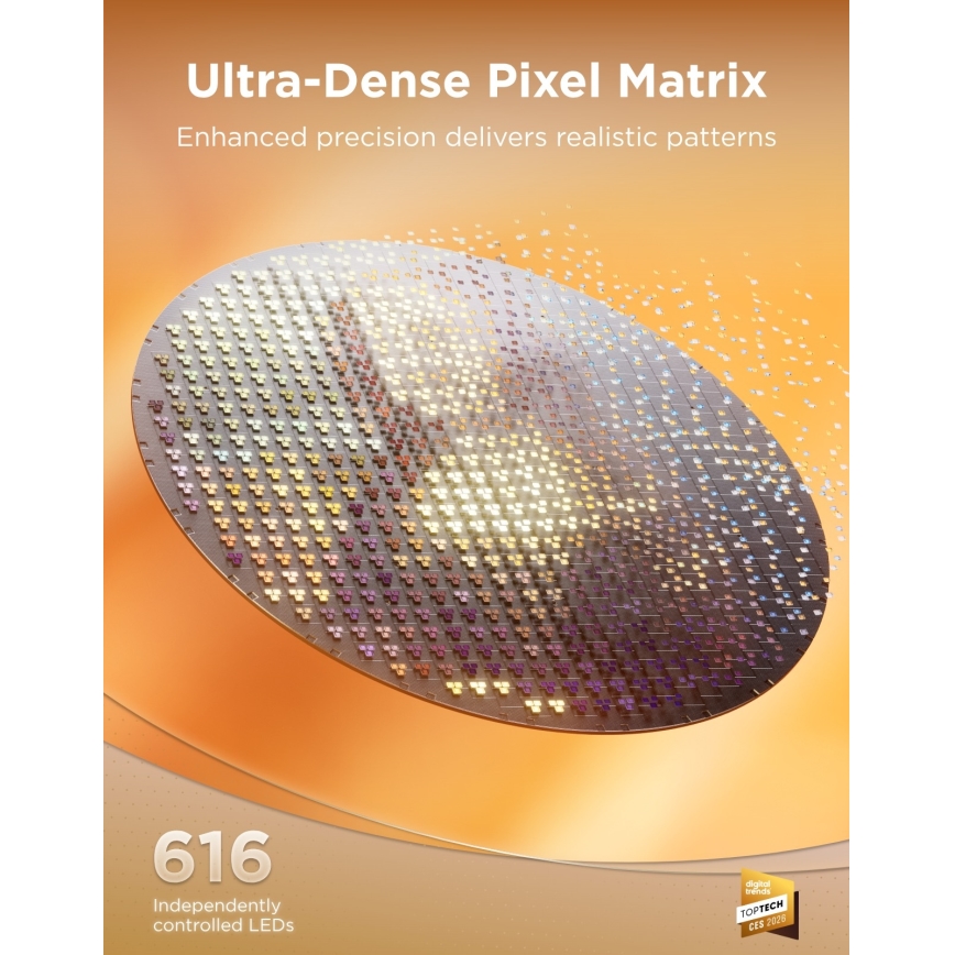 Govee - LED RGBICWW Ρυθμιζόμενο φωτιστικό οροφής LED/55W/230V Ø 53 cm Matter Wi-Fi