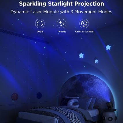 Govee - LED RGBW Galaxy Φωτισμός Projector Pro Wi-Fi Matter