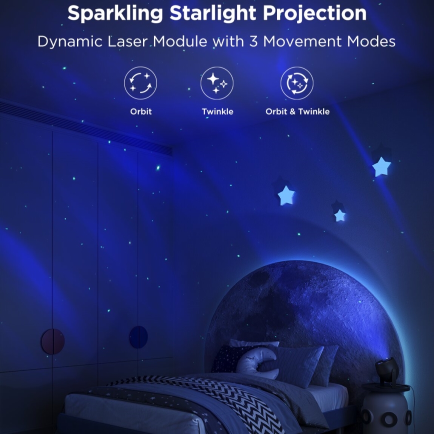 Govee - LED RGBW Galaxy Φωτισμός Projector Pro Wi-Fi Matter