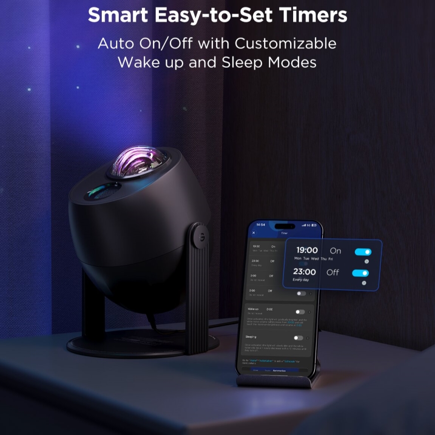 Govee - LED RGBW Galaxy Φωτισμός Projector Pro Wi-Fi Matter