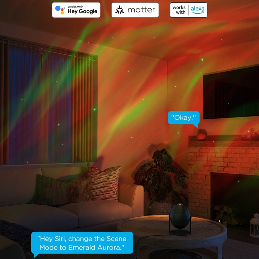 Govee - LED RGBW Galaxy Φωτισμός Projector Pro Wi-Fi Matter
