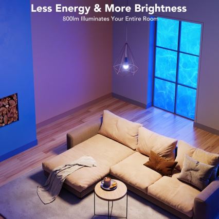 Govee - LED RGBWW Ρυθμιζόμενη λάμπα Smart MATTER E27/12W/230V 2700-6500K Wi-Fi