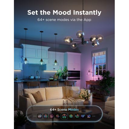 Govee - LED RGBWW Ρυθμιζόμενη λάμπα Smart MATTER ST64 E27/5W/230V 2700-6500K Wi-Fi