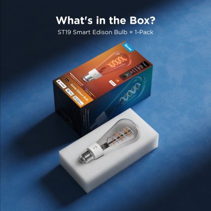 Govee - LED RGBWW Ρυθμιζόμενη λάμπα Smart MATTER ST64 E27/5W/230V 2700-6500K Wi-Fi