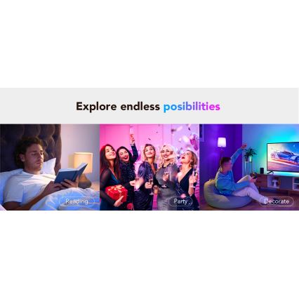 Govee - LED RGBWW Επιτραπέζια λάμπα dimming Smart E27/12W/230V 2700-6500K Wi-Fi