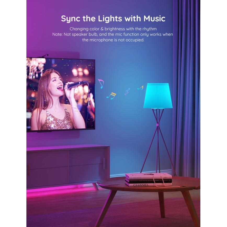 Govee - LED RGBWW Επιτραπέζια λάμπα dimming Smart E27/9W/230V 2700-6500K Wi-Fi