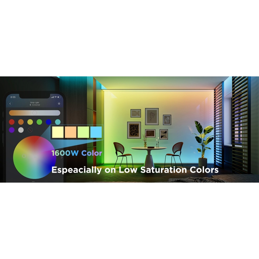 Govee - LED RGBWWIC Dimmable ταινία Strip Light 2 Pro 5m Wi-Fi Matter