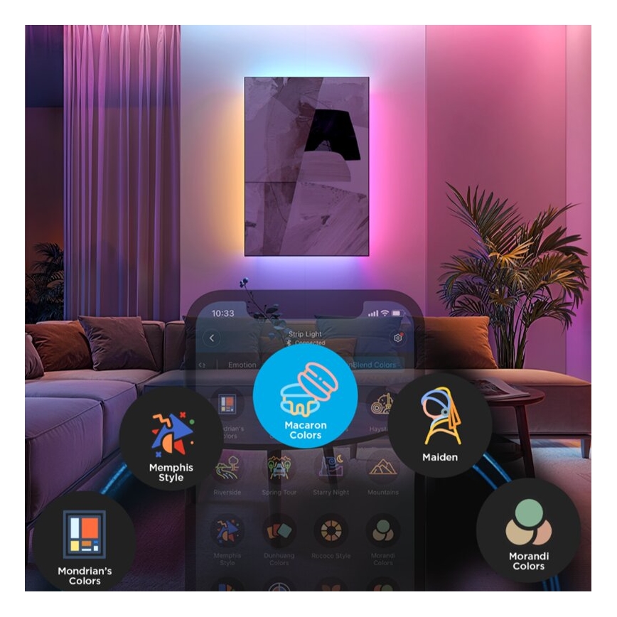 Govee - LED RGBWWIC Dimmable ταινία Strip Light 2 Pro 5m Wi-Fi Matter