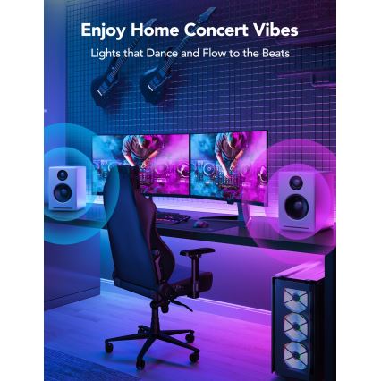 Govee - M1 PRO PREMIUM Smart RGBICW+ LED extension ταινία 1m Wi-Fi Matter