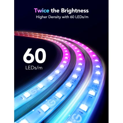 Govee - M1 PRO PREMIUM Smart RGBICW+ LED extension ταινία 1m Wi-Fi Matter