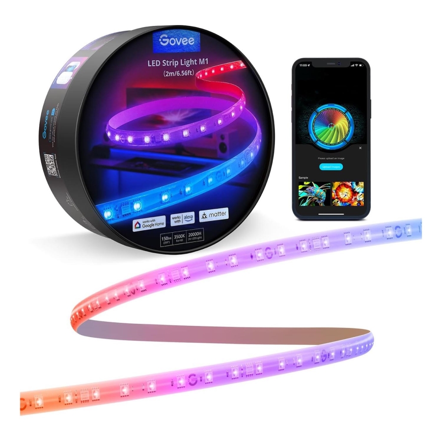 Govee - M1 PRO PREMIUM Smart RGBICW+Ταινία LED 2m Wi-Fi Matter