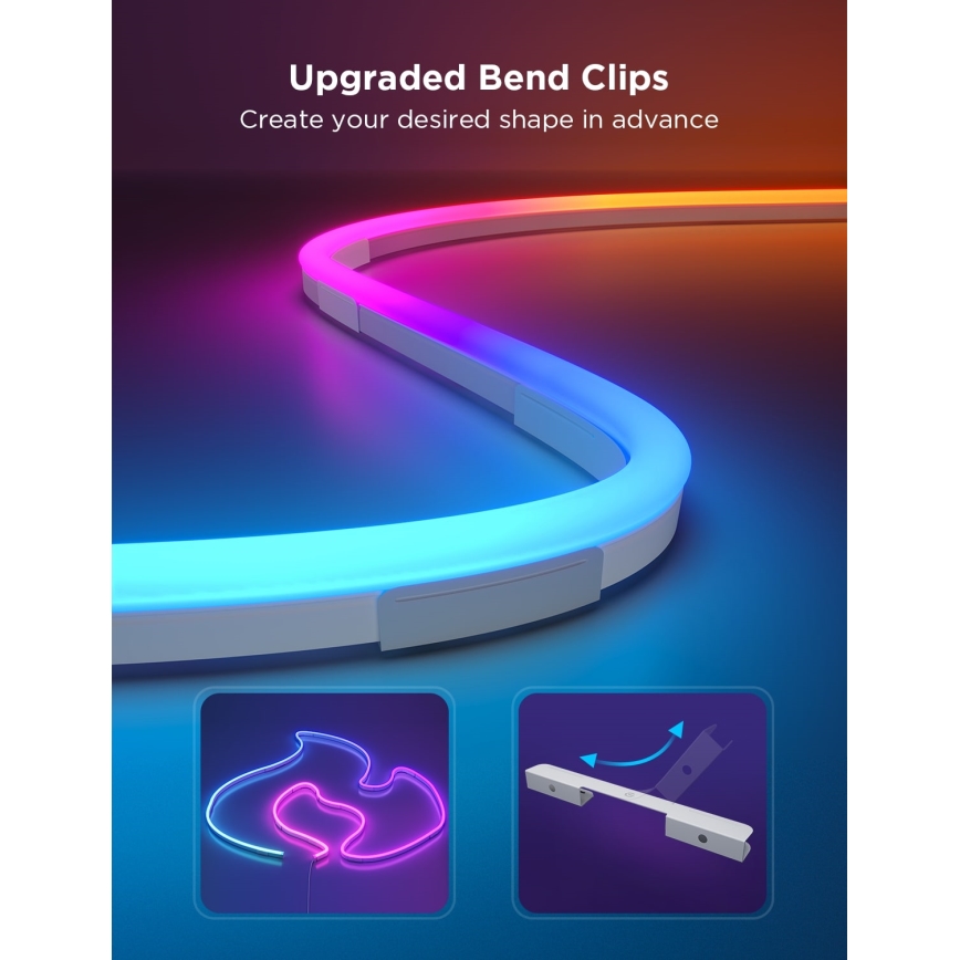 Govee - Neon 2 MATTER εύκαμπτη LED ταινία 3m RGBIC Wi-Fi