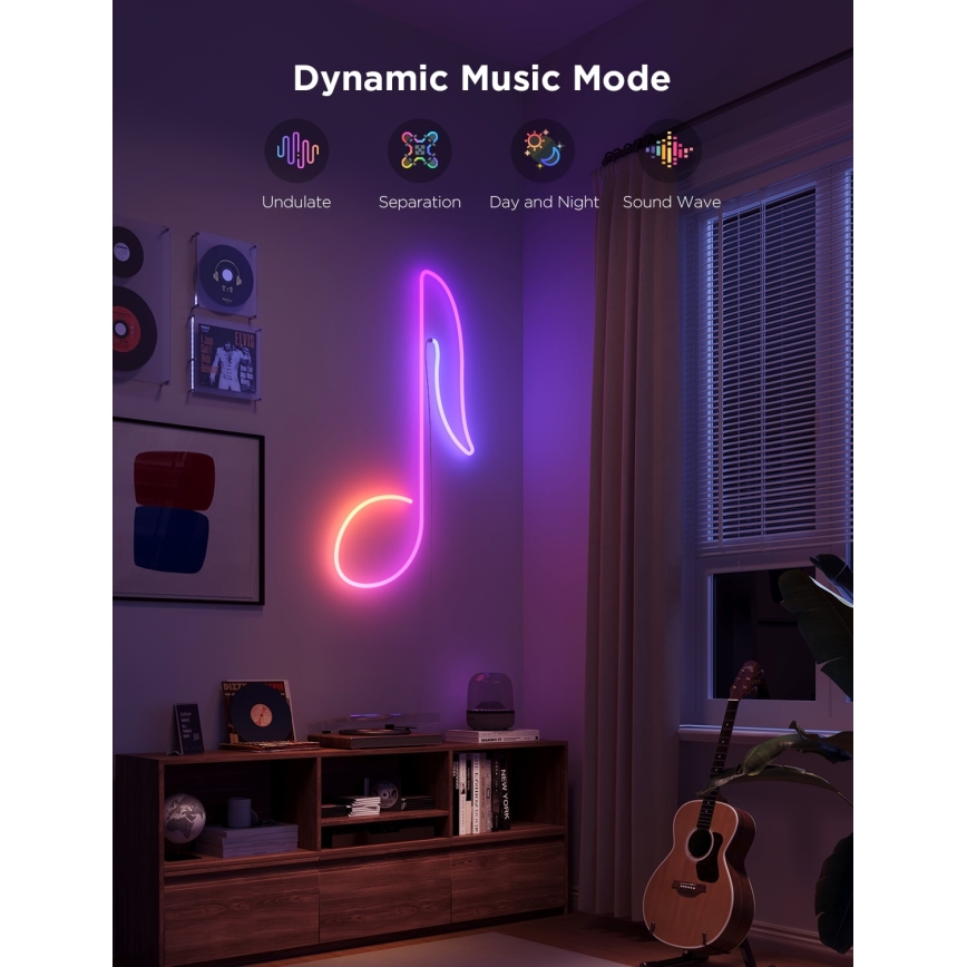Govee - Neon 2 MATTER εύκαμπτη ταινία LED 5m RGBIC Wi-Fi IP67