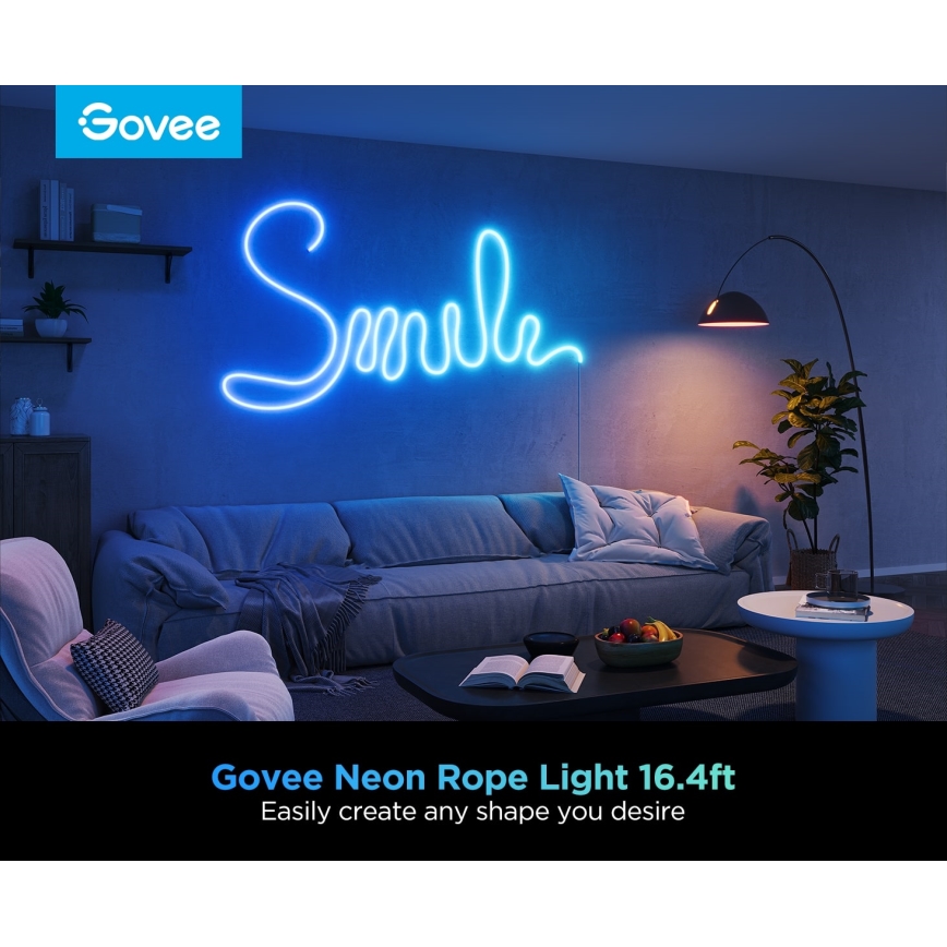 Govee - Neon 2 MATTER εύκαμπτη ταινία LED 5m RGBIC Wi-Fi IP67