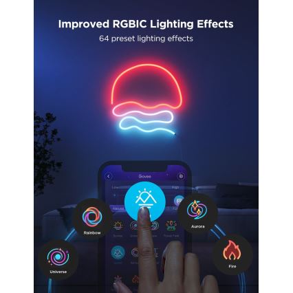 Govee - Neon 2 MATTER Ταινία LED εύκαμπτη 3m RGBIC Wi-Fi IP67