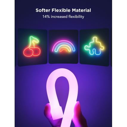 Govee - Neon 2 MATTER Ταινία LED εύκαμπτη 3m RGBIC Wi-Fi IP67