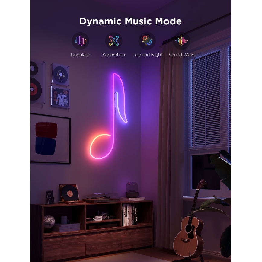 Govee - Neon 2 MATTER Ταινία LED εύκαμπτη 3m RGBIC Wi-Fi IP67