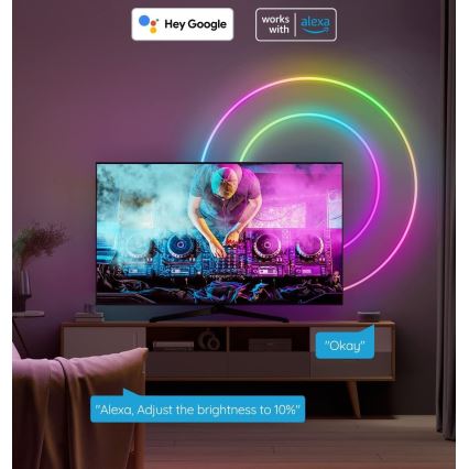 Govee - Neon SMART Ταινία εύκαμπτη  LED RGBIC 2m Wi-Fi IP67