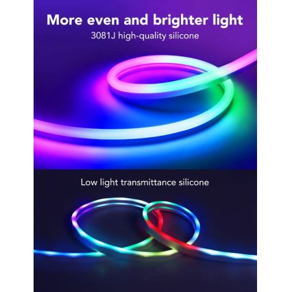 Govee - Neon SMART εύκαμπτη ταινία LED - RGBIC - 3m Wi-Fi IP67