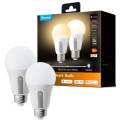 Govee - Σετ 2x LED ρυθμιζόμενη λάμπα Smart MATTER A60 E27/9W/230V 2700-6500K Wi-Fi