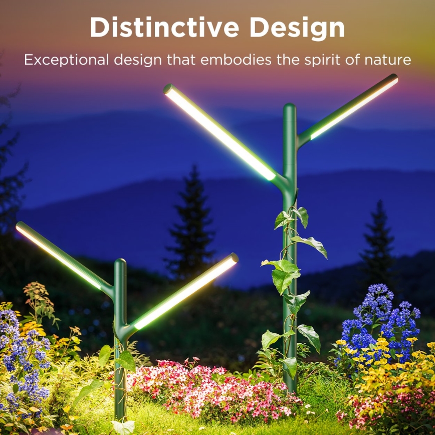 Govee - ΣΕΤ 2x LED RGBICWW Dimming Εξωτερικού χώρου φωτιστικό LED/18W/230V IP66 2700-6500K Wi-Fi