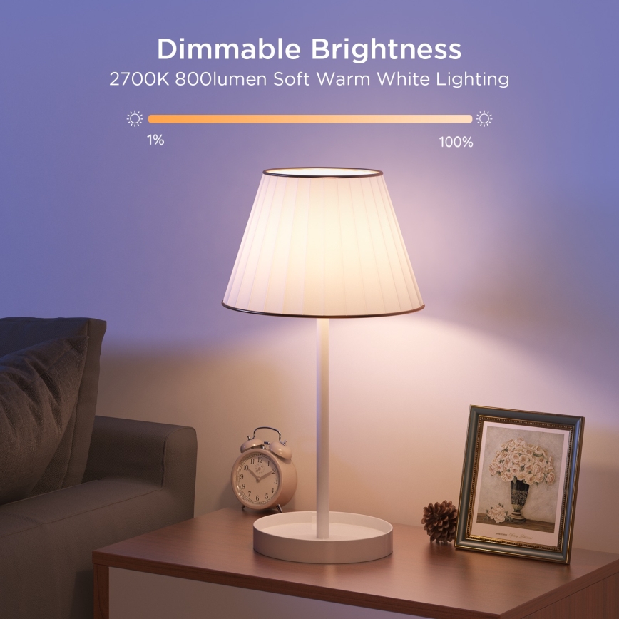 Govee - Σετ 2x LED ρυθμιζόμενη λάμπα Smart MATTER A60 E27/9W/230V 2700-6500K Wi-Fi