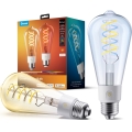 Govee - ΣΕΤ 2xLED RGBWW ρυθμιζόμενες λάμπες Smart MATTER ST64 E27/5W/230V 2700-6500K Wi-Fi