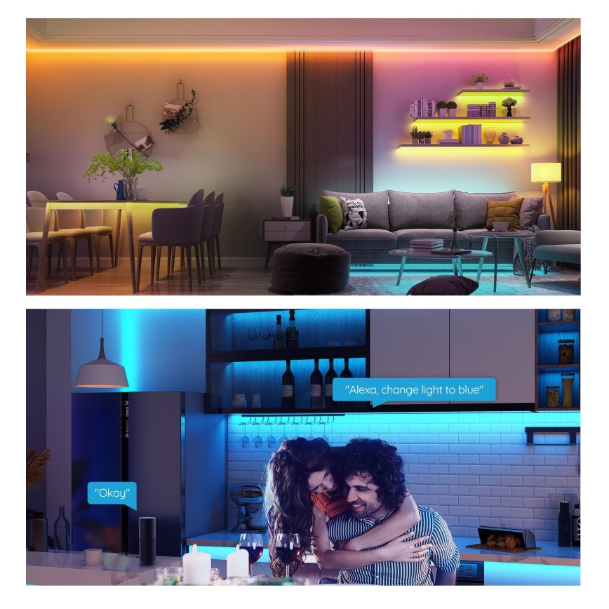 Govee - RGB ρυθμιζόμενη ταινία LED SMART/36W/24V 10m Wi‑Fi