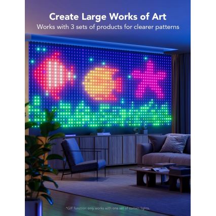 Govee - RGBIC Curtain Φωτισμός 520 LED 1,5x2m Wi-Fi IP65