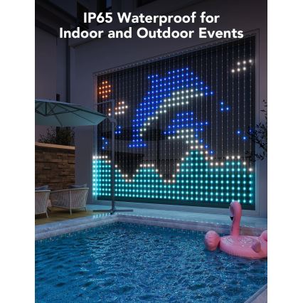 Govee - RGBIC Curtain Φωτισμός 520 LED 1,5x2m Wi-Fi IP65