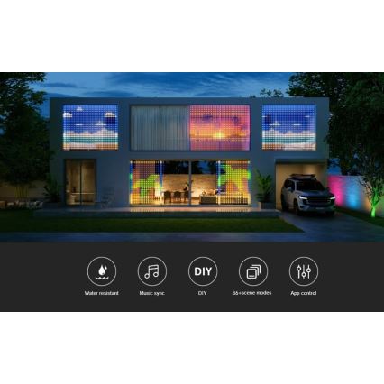 Govee - RGBIC Curtain Φωτισμός 520 LED 1,5x2m Wi-Fi IP65