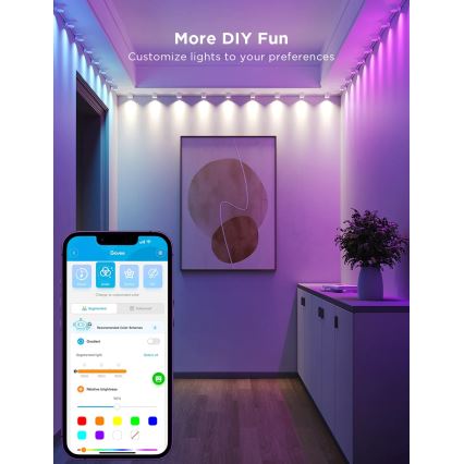 Govee - RGBIC LED String Downlights 5m Wi-Fi φωτισμός  τοίχου