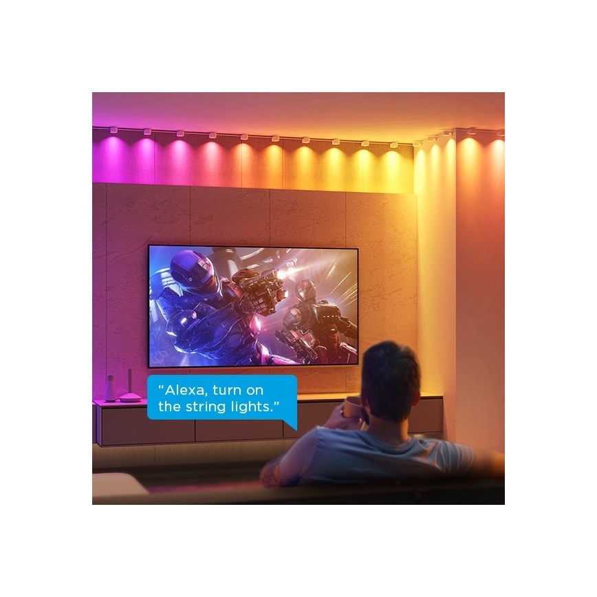Govee - RGBIC LED String Downlights 5m Wi-Fi φωτισμός  τοίχου